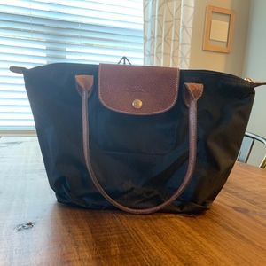 Longchamp Small Black Le Pliage' Tote